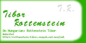 tibor rottenstein business card